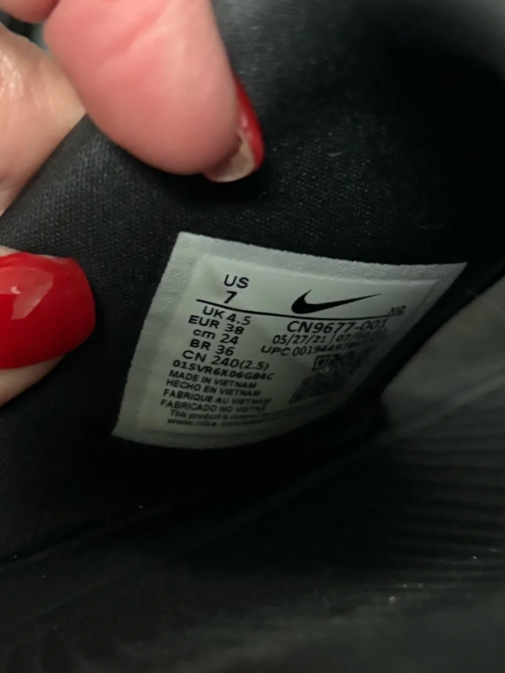 Nike Black Slip-On Sandals with Metallic Logo Accent